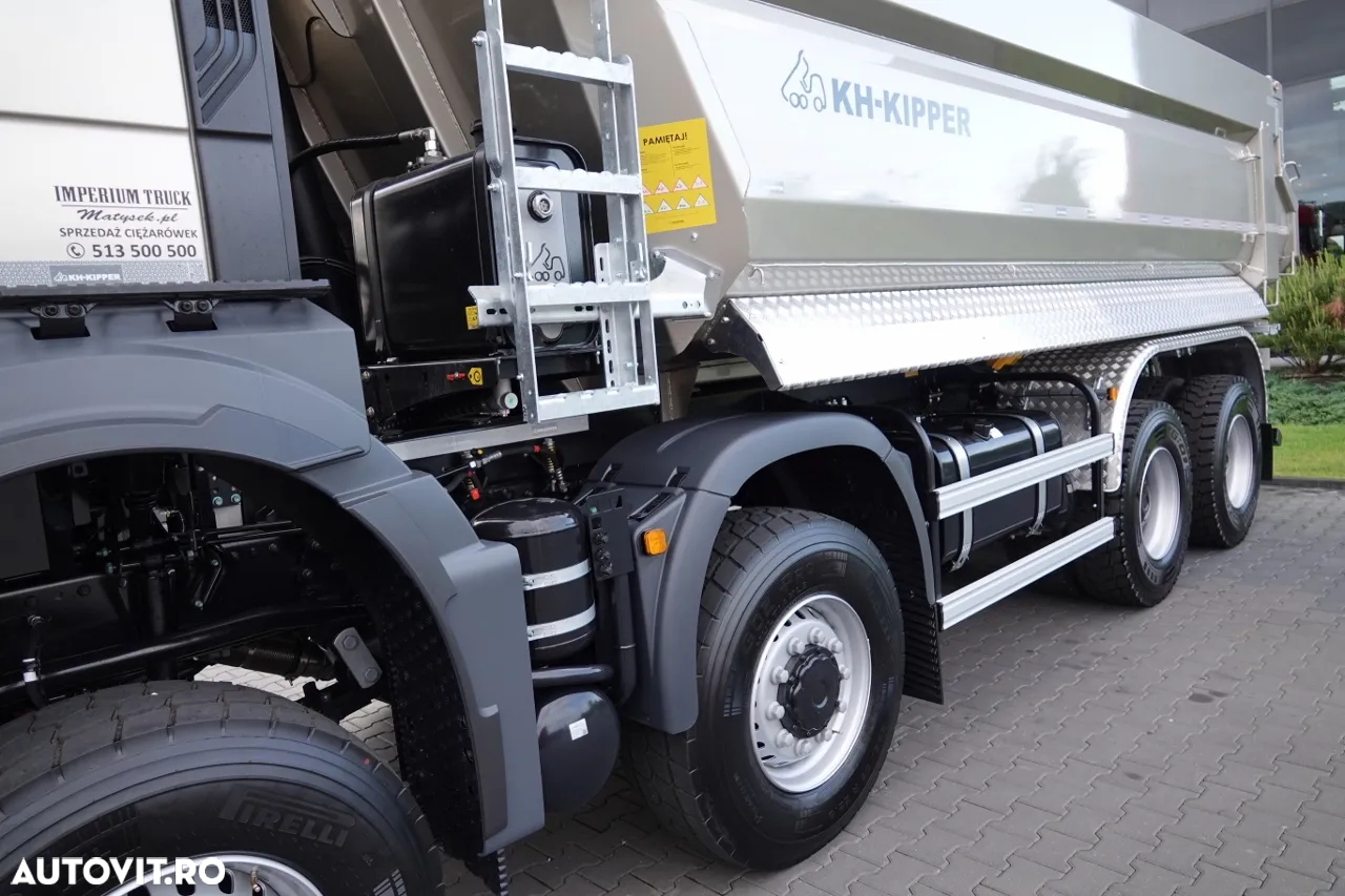 MAN TGS 41.480 / 8X8 / ​​BASCULATOR SPATE / KH-KIPPER / HARDOX / METALIC / 2025 / AUTOMAT / NOU / DISPONIBIL Imediat! - 16