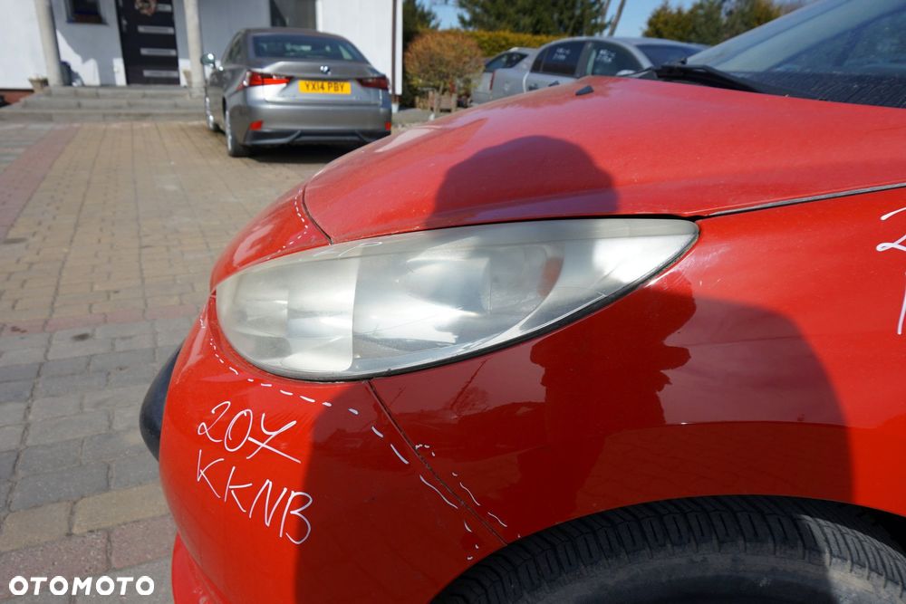 MASKA ZDERZAK BŁOTNIKI LAMPY 207  KKNB  PEUGEOT 2006-2009 CZERWONY PRZÓD KOMPLETNY - 22