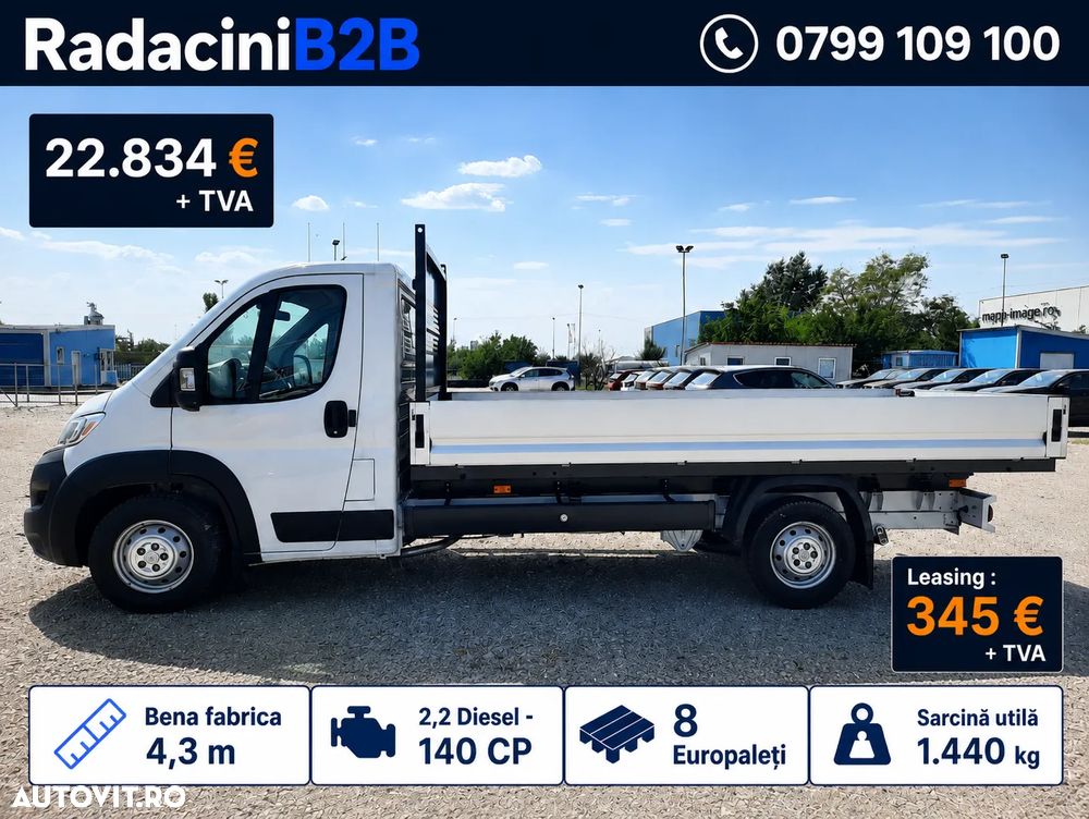 Citroën Jumper bena Scattolini fabrica 4.3M | 1.440 KG | 140 CP | STOC - 5