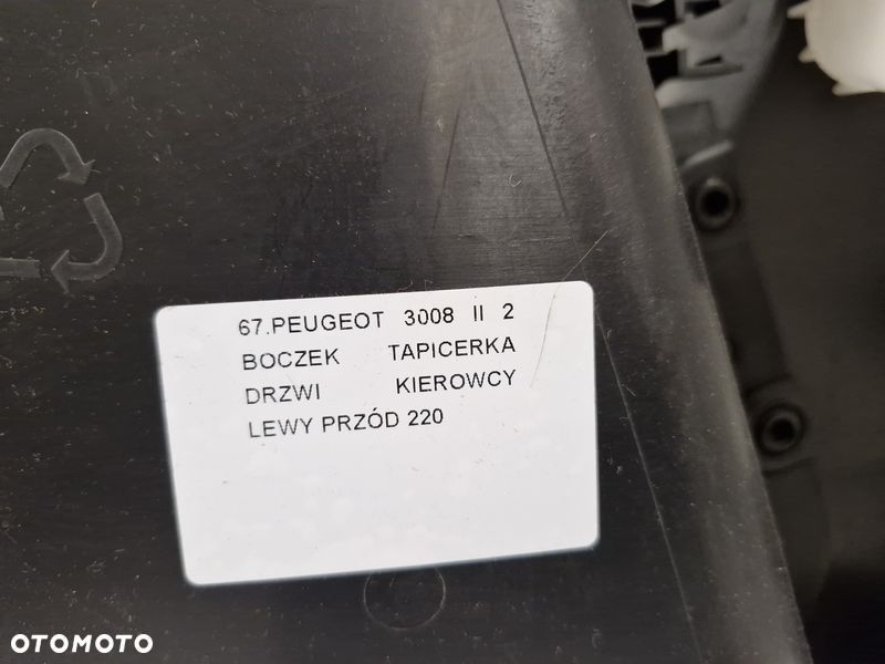 PEUGEOT 3008 II 2 BOCZEK TAPICERKA DRZWI KIEROWCY LEWY PRZÓD - 8
