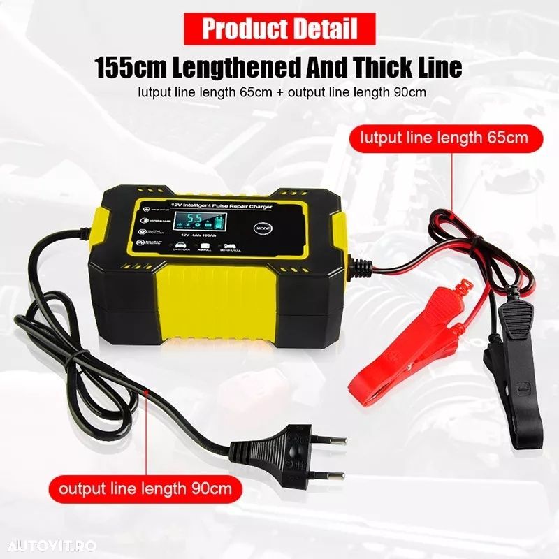 Redresor inteligent încarcare acumulator Auto 6 sau 12 volți - 6