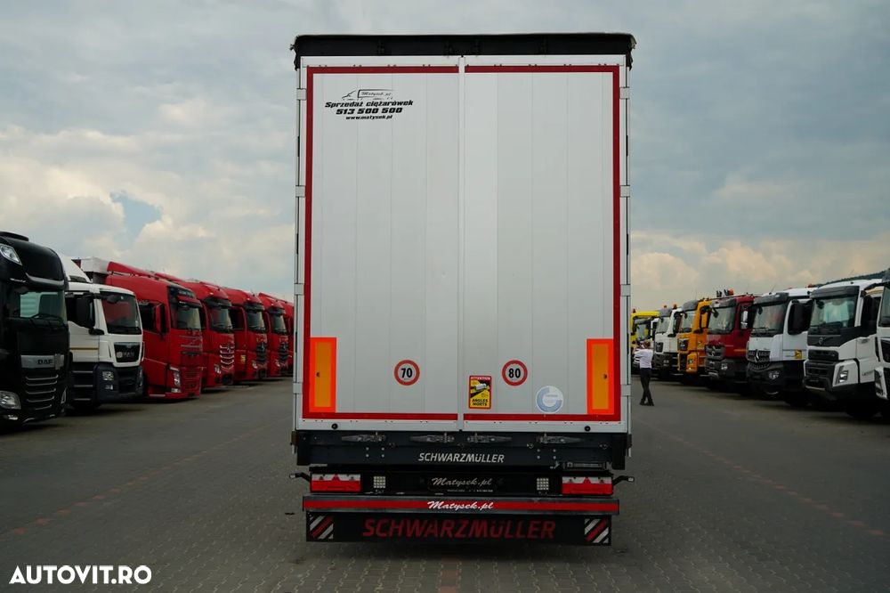 Schmitz Cargobull / CORTINĂ / MEGA / PUNȚĂ RIDICATĂ / PUNȚI SAF / ACOPERIȘ RIDICAT / PRELATĂ ARMATĂ - 7