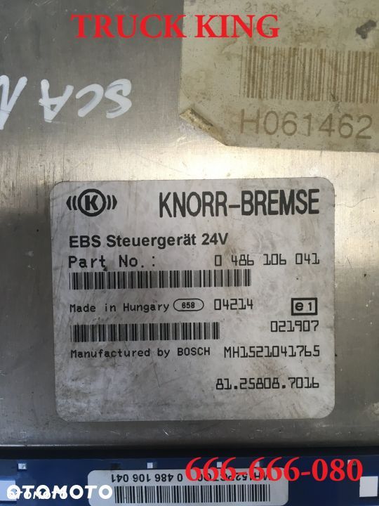 SCANIA 4 KASETA STEROWNIK EBS 0 486 106 041 - 1