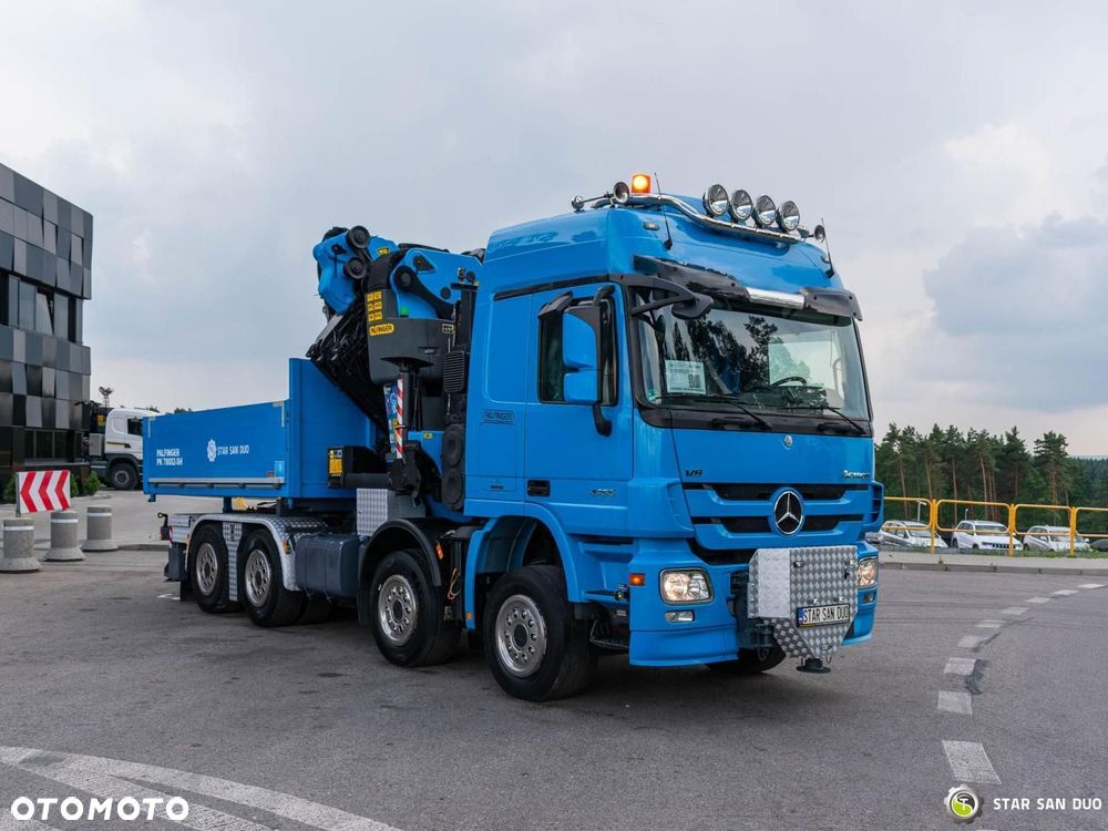 Mercedes-Benz ACTROS 4155 8x4 Palfinger PK 78002 SH HDS Fly Jib Wciągarka Siodło - 11