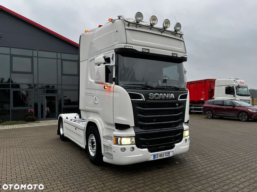 Scania R 580 V8 SPROWADZONA Z FRANCJI SERWISOWANA RETARDER DWA ZBIORNIKI FELGI ALUMINIOWE LODÓWKA - 2