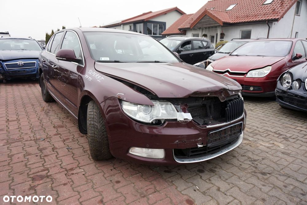 SKODA SUPERB LB LIFTBACK 2008 LF3X 2.0 TDI BMP 140KM KNS Rosso Brunello na części - 7