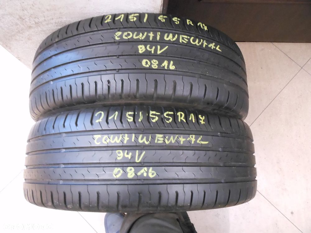 Opony 215/55r17 continental conti eco contact 5 6mm lato para - 1