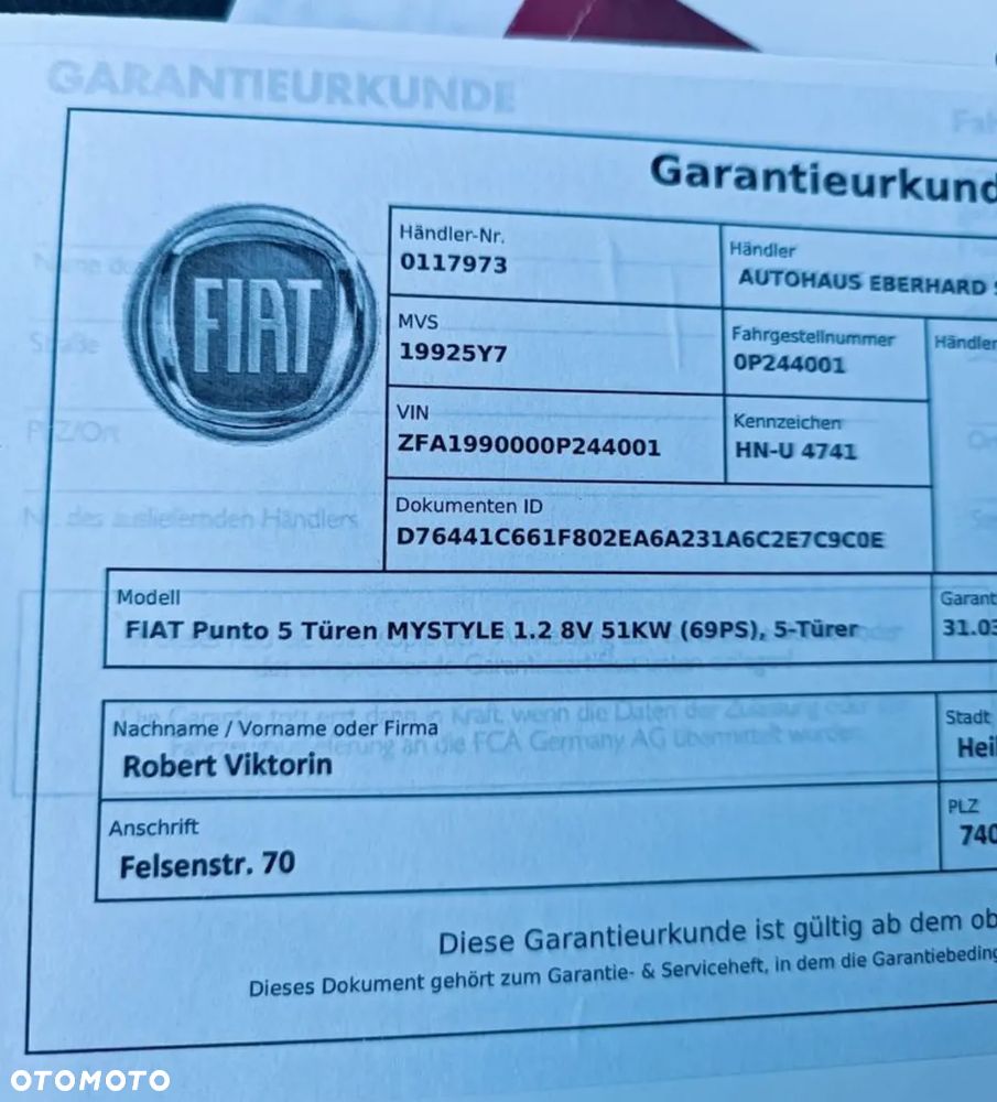 Fiat Punto Evo 1.2 8V Easy - 29