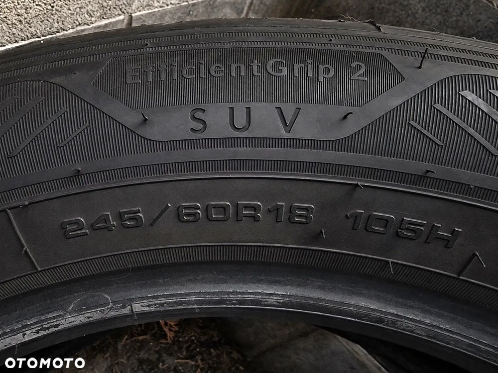 Sprzedam komplet 4 opon letnich Goodyear EfficientGrip 2 SUV 245/60 R18 105H, stan idealny, gwarancja - 5