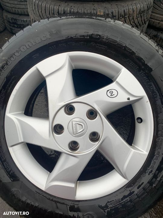 Vand set de jante aliaj cu cauciucuri Dacia Duster ET50 215/65/ R16, cod 5200810243 - 2