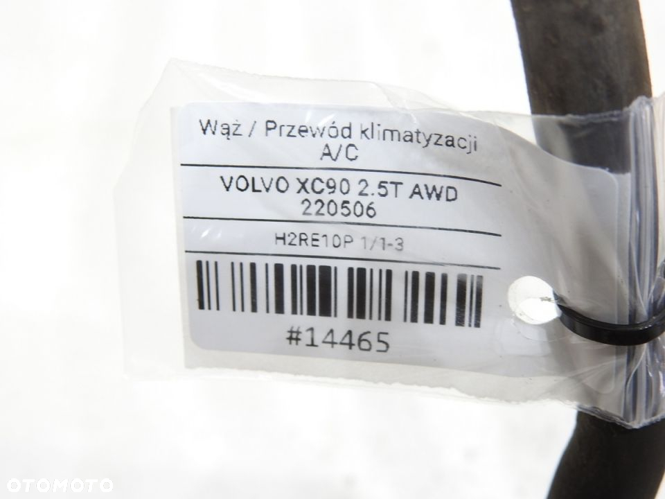 PRZEWÓD KLIMATYZACJI VOLVO XC90 I 2.5 T - 7