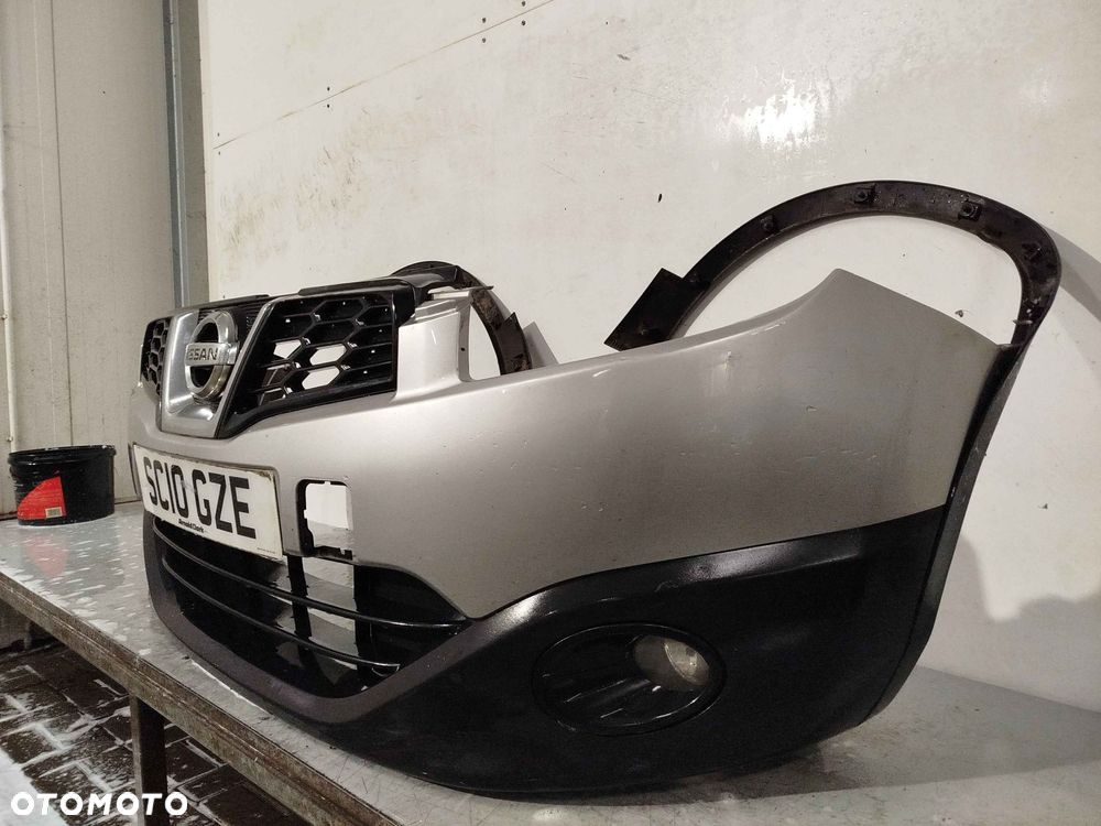 ^ ZDERZAK PRZÓD PRZEDNI NISSAN QASHQAI J10 LIFT FL KY0G SREBRNY HALOGENY - 3