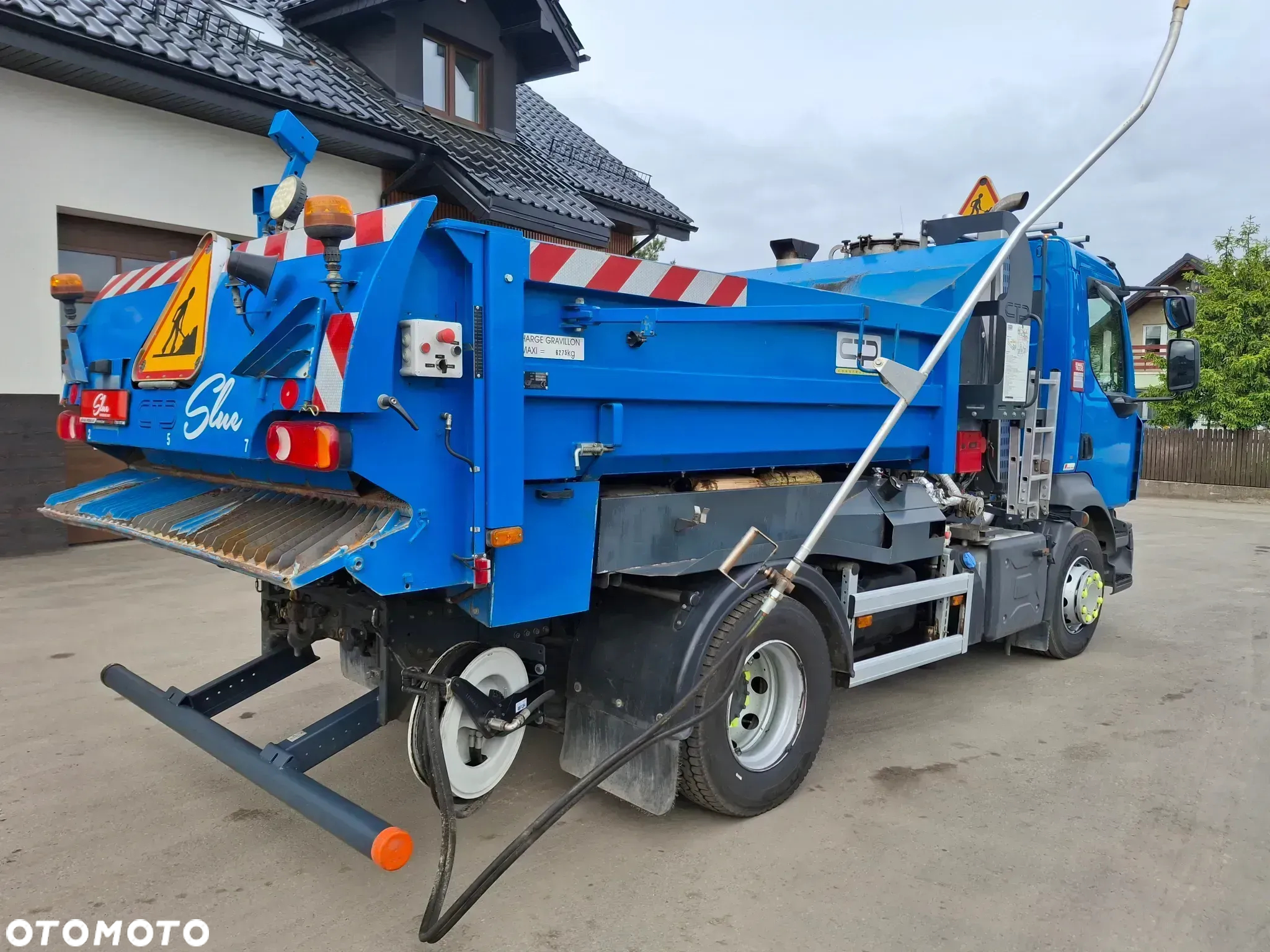 Renault D16 Skrapiarka CTP Constructeur Naprawa Asfaltu Rozsypywacz Grysu Wywrotka - 20
