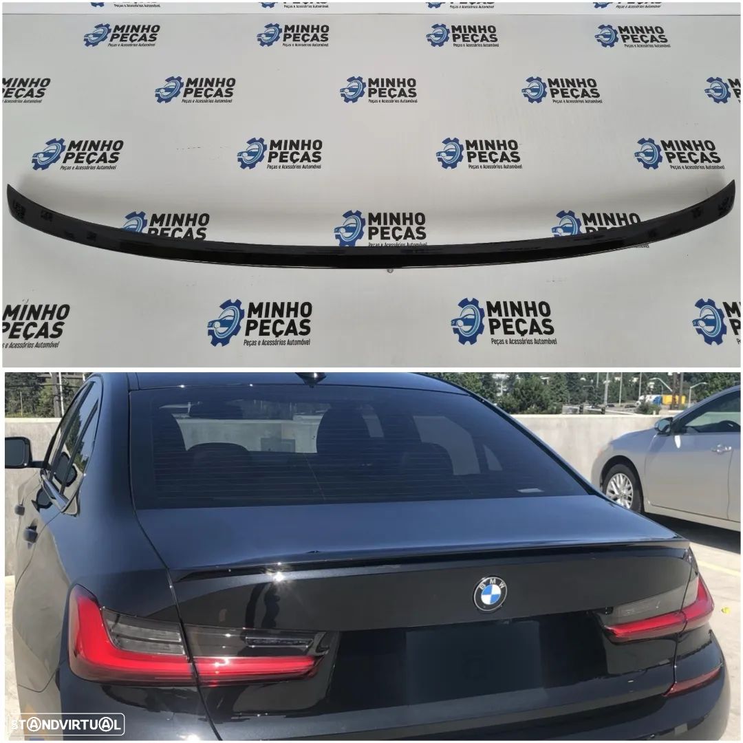 Aileron | Spoiler Mala BMW Novo Série 3 (G20) Preto Brilho - 1