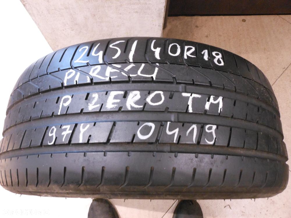 Opona pojedyńcza 245/40r18 pirelli p zero tm 6,5mm lato