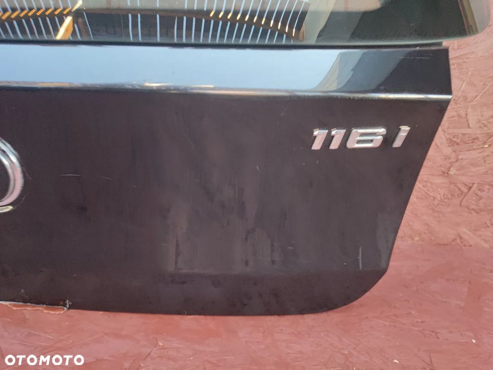 BMW E81 / E87LCI / E87 ORYGINALNA KLAPA BAGAŻNIKA TYŁ W KOLORZE SCHWARZ 2 668 O NR.  41 62 7 133 898 / 41 62 4 391 291 OEM - 9