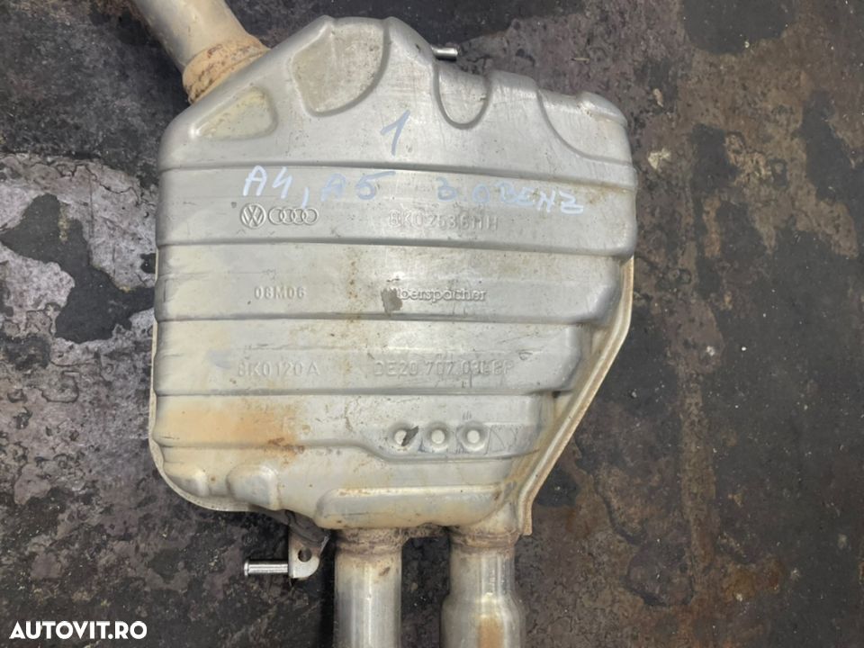 AUDI A4, 2.0 tdi an 2008-2015 Toba esapament finala+intermediara 8k0253611h - 2