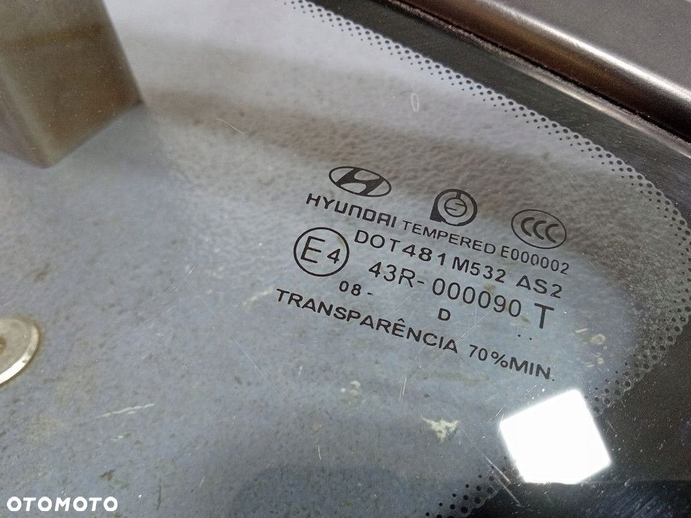 HYUNDAI I30 I SZYBA KAROSERYJNA TYŁ LEWA TYLNA 87810-2L000 - 5