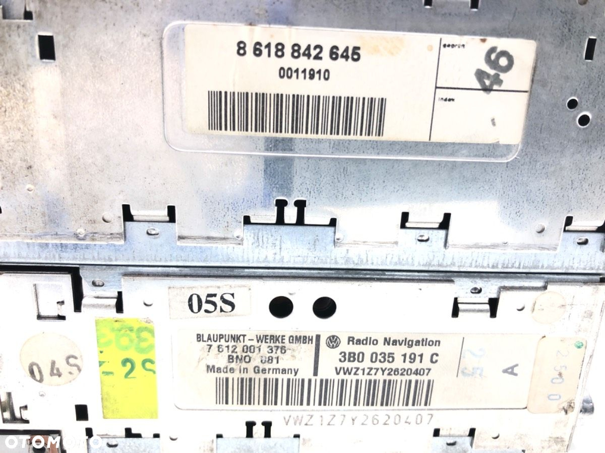 RADIO NAWIGACJA - 629.00 PLN - VW PASSAT B5 Variant (3B5) 1997 - 2001 2.5 TDI Syncro/4motion 110 kW - 5