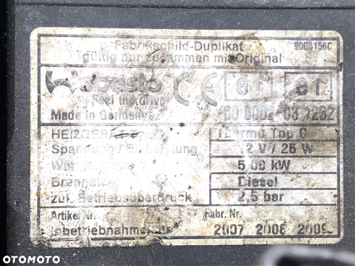 WEBASTO - 299.00 PLN - MAZDA 6 Kombi (GH) 2007 - 2013 2.0 MZR-CD (GH14) 103 kW [140 KM] olej - 5