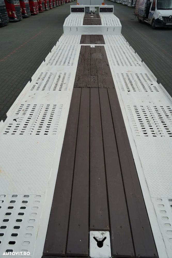 Castera REMORCA AUTO AMC CASTERA / ÎNCĂRCARE JOSĂ / 13,7 M / REDUCERE HIDRAULICĂ / REDUCERE HIDRAULICĂ / AX DE DIRECȚIE / TROLIU - 17