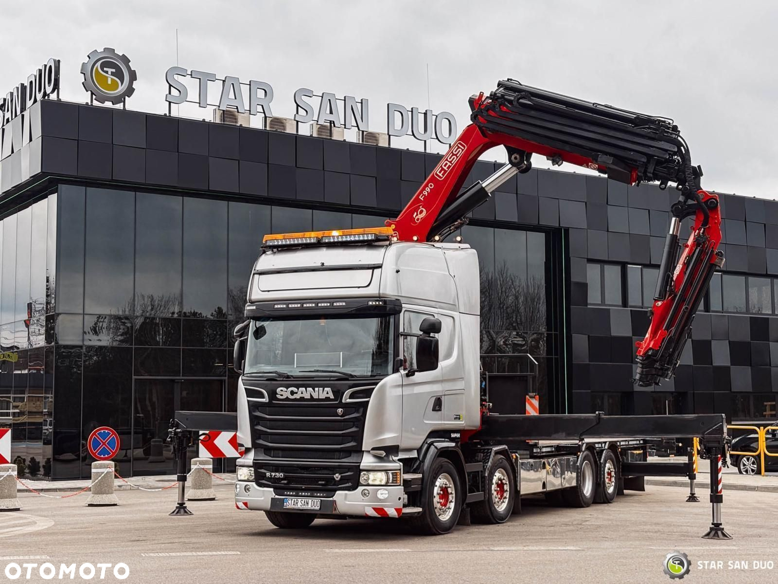 Scania R730 8x2 Fassi F990 FLY JIB HDS Żuraw Crane Kran - 3