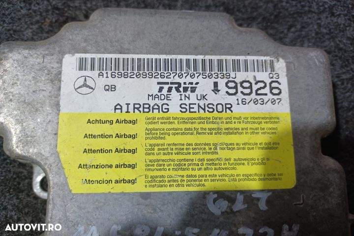 Calculator airbag A1698209926 MX1253 Mercedes-Benz A-Class W169 [2004 - 4