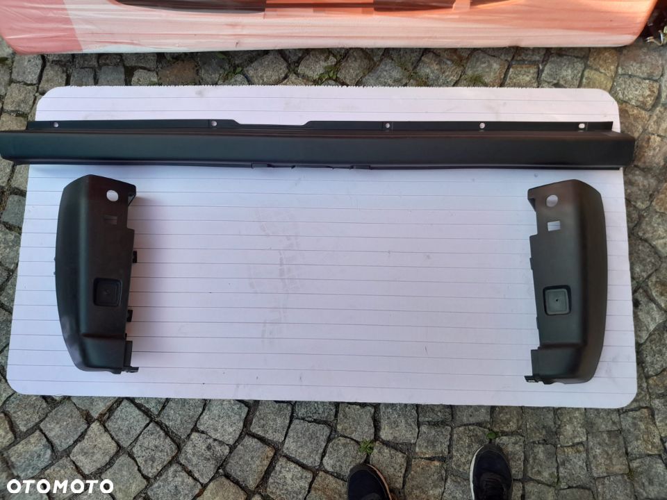 ZDERZAK TYŁ TYLNY NAROŻNIKI DUCATO JUMPER BOXER 06- CZARNY KOMPLET - 1