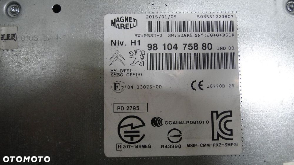 PEUGEOT 308 T9 RADIO CD NAWIGACJA EUROPA - 3