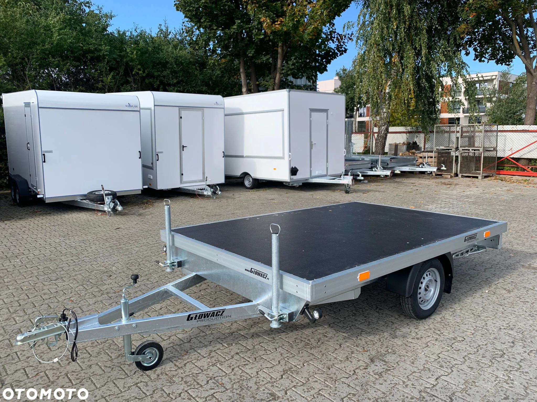 Głowacz Przyczepa do transportu saun, jacuzzi , bali itd.Wymiar 300×200 cm, wyposażona w podpory - 5
