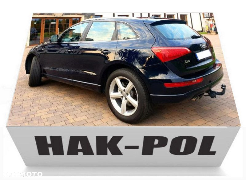 HAK HOLOWNICZY + MODUŁ + WIĄZKA + GNIAZDO 7PIN/13 DO SAMOCHODU AUDI Q5 8R 1 I B8 - 7