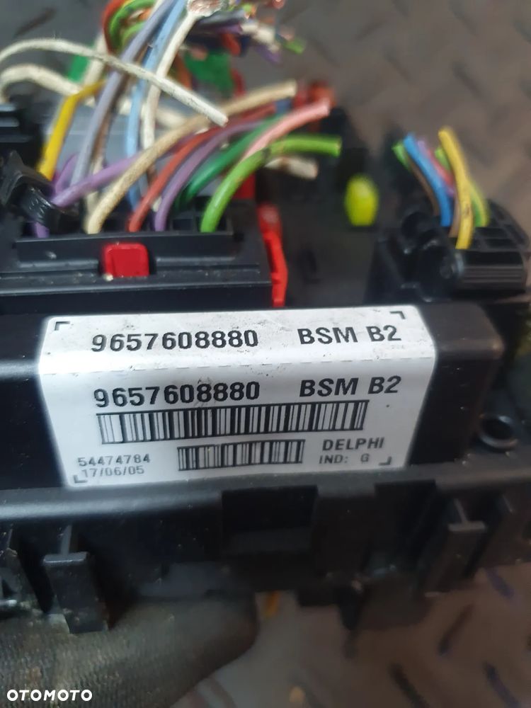 BSM MODUŁ SKRZYNKA BSM B2 PEUGEOT 206 207 307 CITROEN C2 C3 C4 9657608880 - 6