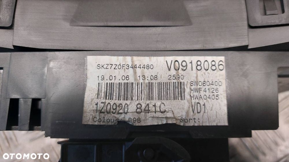 ZESTAW STARTOWY OCTAVIA II RS 2.0 TFSI 1Z0920841C - 18