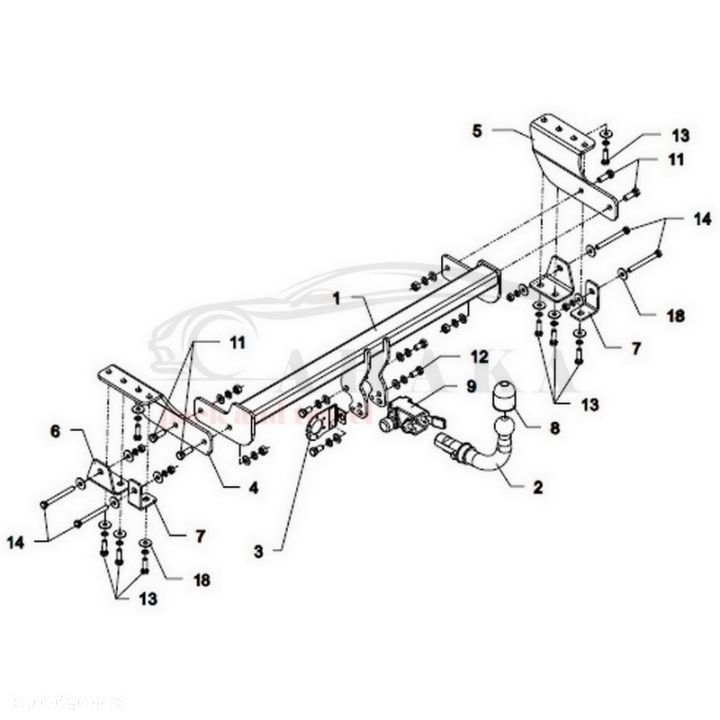 Hak Holowniczy Automat Do Mitsubishi Lancer Sedan 2012-2016 - 3