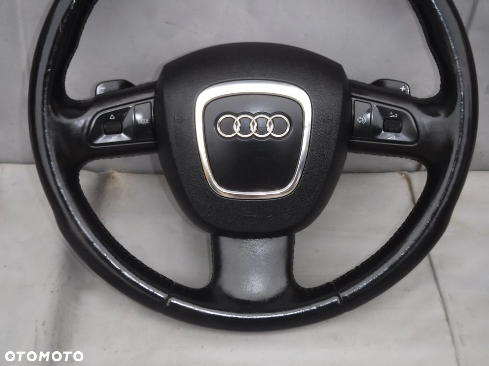 KIEROWNICA AIRBAG MULTIFUNKCJA TRÓJRAMIENNA SKÓRZANA SKÓRA S-LINE AUDI A3 8P A4 B6 B7 A5 8T A6 C6 Q5 8R Q7 4L - 3