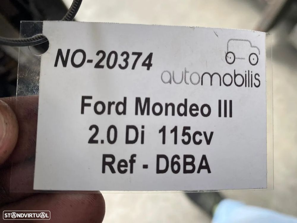 Motor FORD MONDEO III (B5Y) 2.0 16V TDDi / TDCi Ref - D6BA  -  NO.20374 - 5