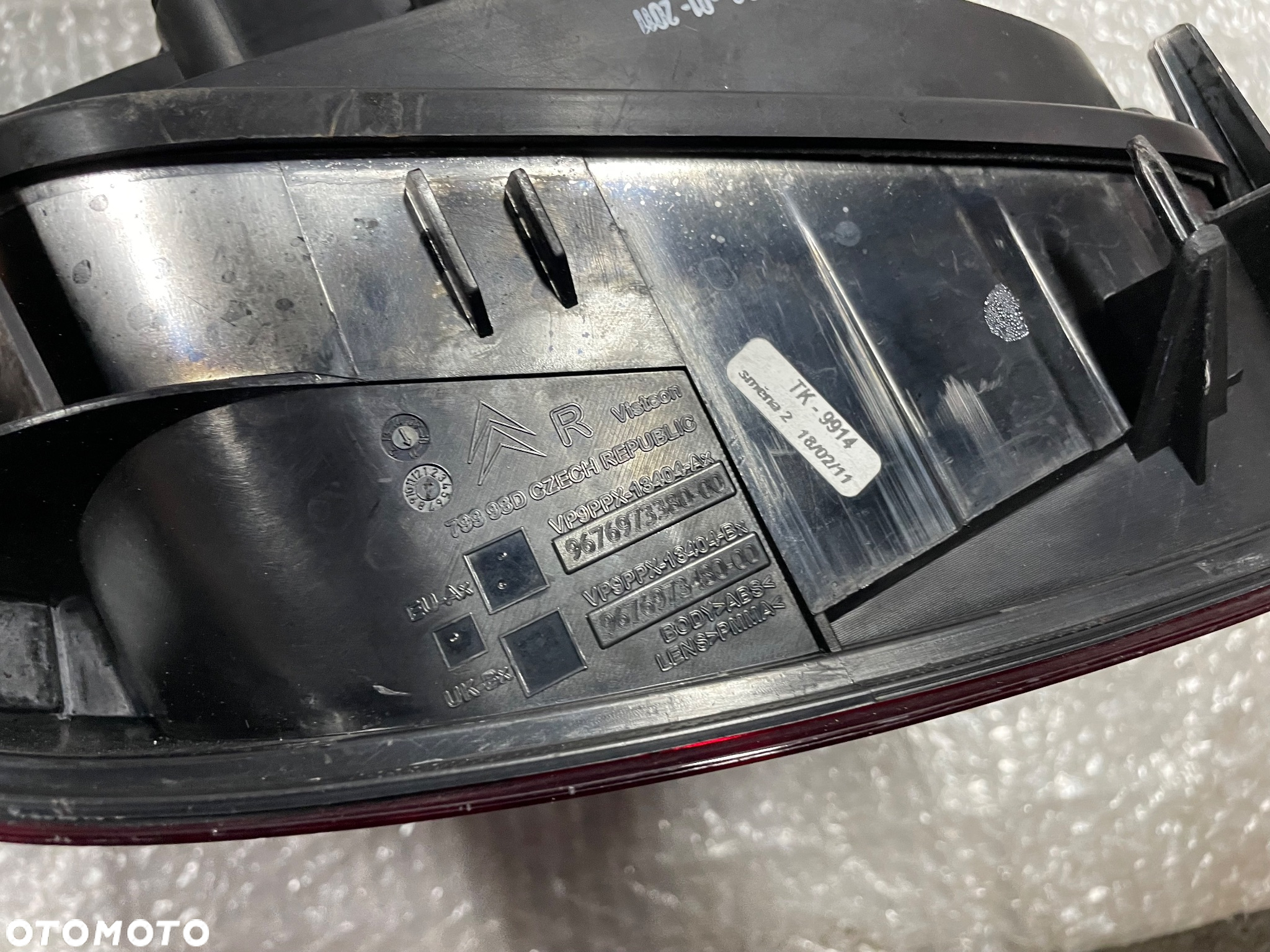 LAMPA TYŁ PRAWA CITROEN DS3 VP9PPX-13404-AX - 13