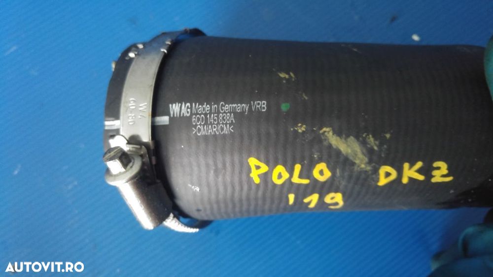 furtun intercooler 2.0 gti tfsi tsi dkz vw polo 8z arteon audi a3 8v seat ateca  6c0145838a - 2