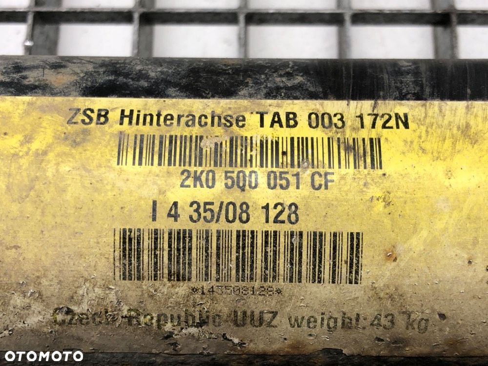 BELKA TYŁ  VW CADDY III Nadwozie pełne/minivan (2KA, 2KH, 2CA, 2CH) 2004 - 2015 2.0 SDI 51 kW [70 - 9