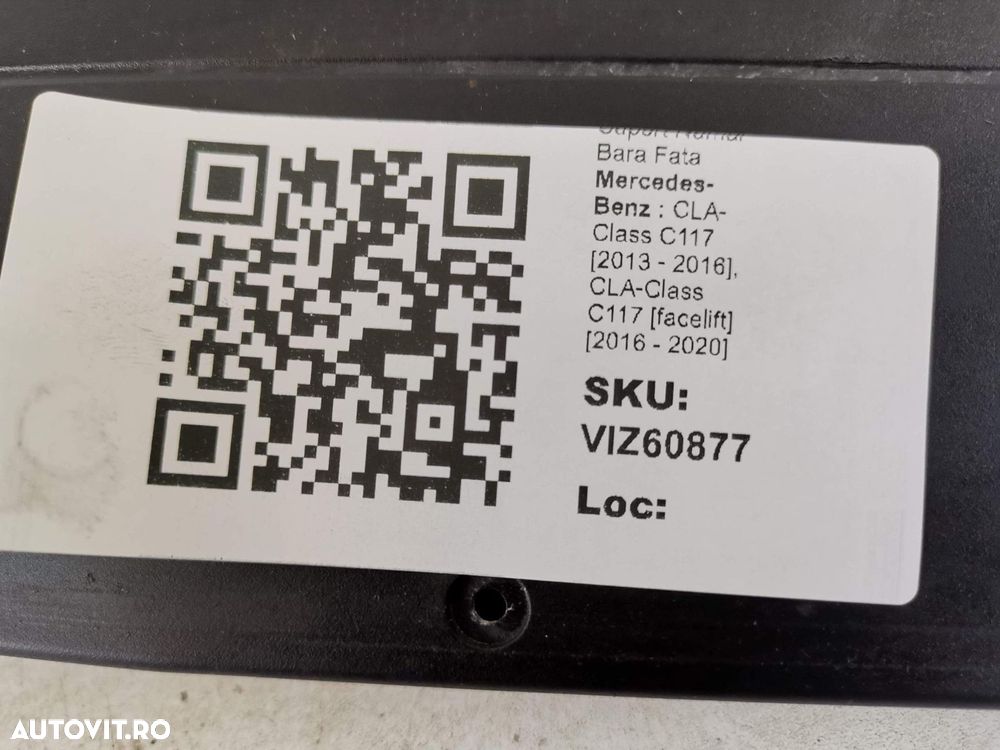 Suport Numar Bara Fata Mercedes-Benz CLA-Class C117 2013 2014 2015 201 - 8