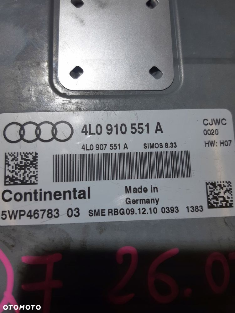 audi q7 4l 3.0 tfsi komputer sterownik silnika moduł ecu 4l0910551a - 6