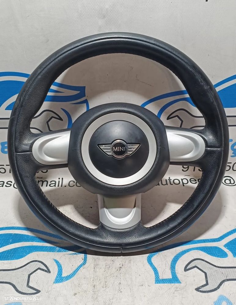 VOLANTE GUIADOR COMPLETO MINI COOPER R56 32306794624 6794624 R55 CLUBMAN R57 CABRIO R58 COUPE R59 ROADSTER R60 COUNTRYMAN R61 PACEMAN PELE AIRBAG