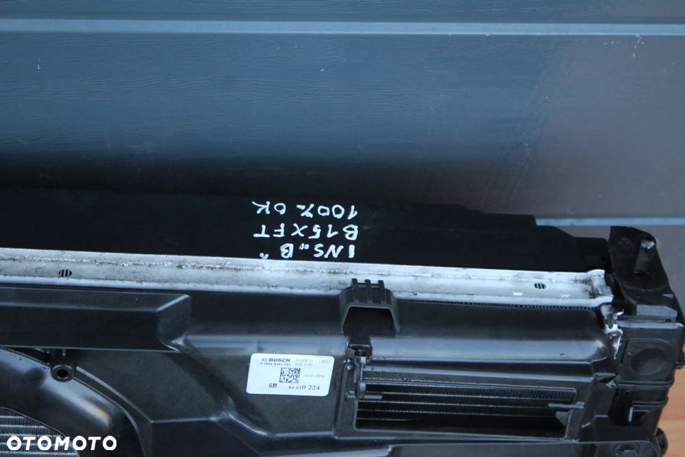 KOMPLET CHŁODNIC WODY KLIMATYZACJI INTERCOOLER WENTYLATOR OPEL INSIGNIA B 1.5 TURBO B15XFT MANUAL - 3