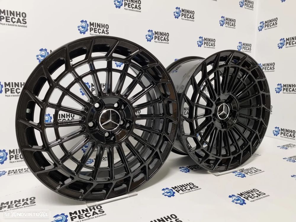 Jantes Mercedes Class S580 2022 SRX06 em 19 Preto Brilho - 3