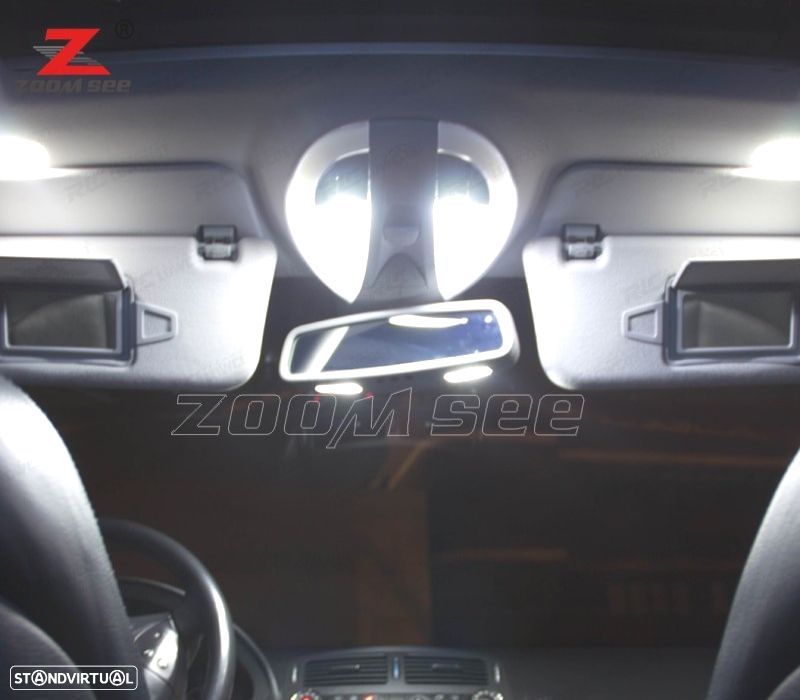 KIT COMPLETO DE 19 LÂMPADAS LED INTERIOR MERCEDES CLASE E W210 SEDAN E200 E300 E420 E320 E430 95-02 - 6