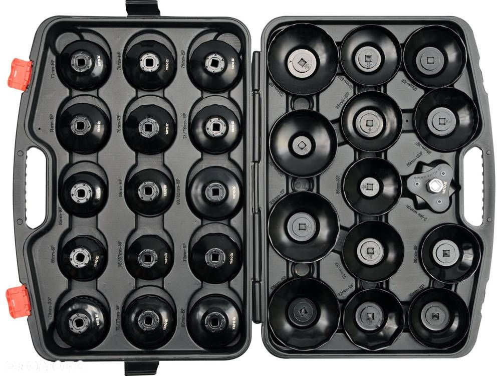 YT-0596 KLUCZE NASADOWE DO FILTRÓW OLEJU 30 szt.YATO WALIZKA CrMo - 2