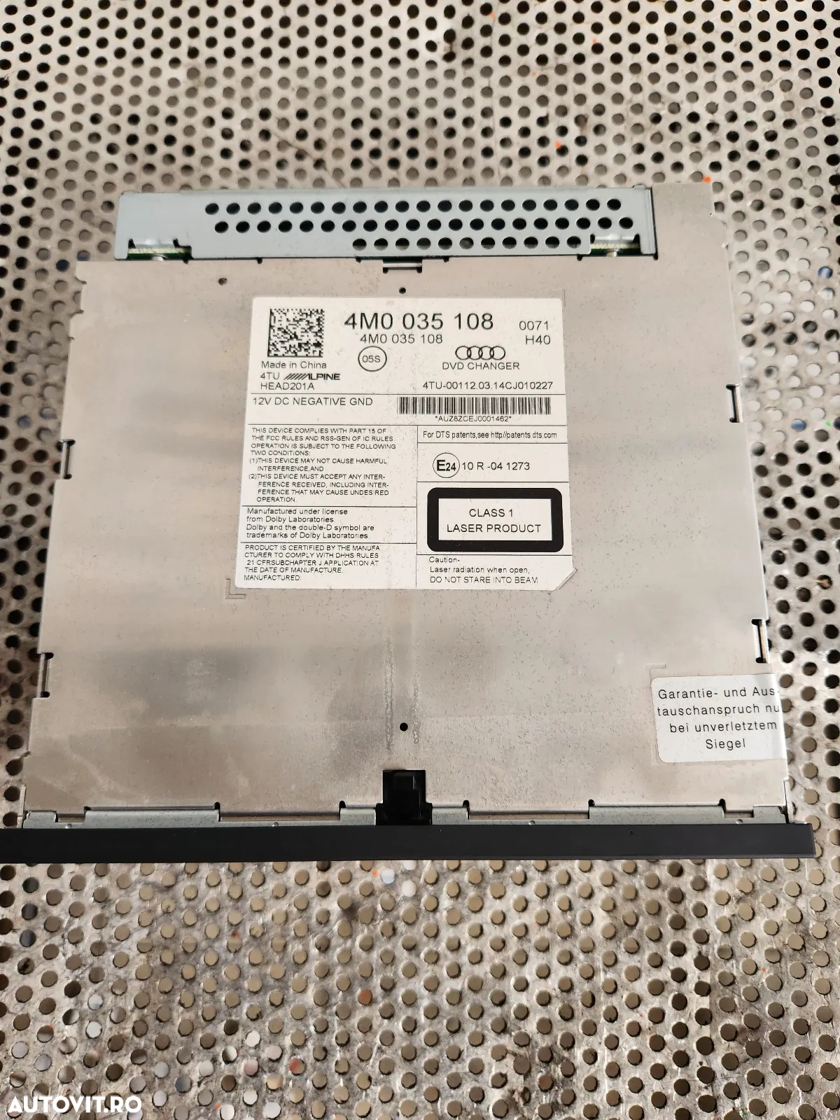 Unitate DVD Changer Audi A6 C7 A7 Q7 A8 D4 Etc Cod 4M Dupa 2014 - Dezmembrez Arad - 6