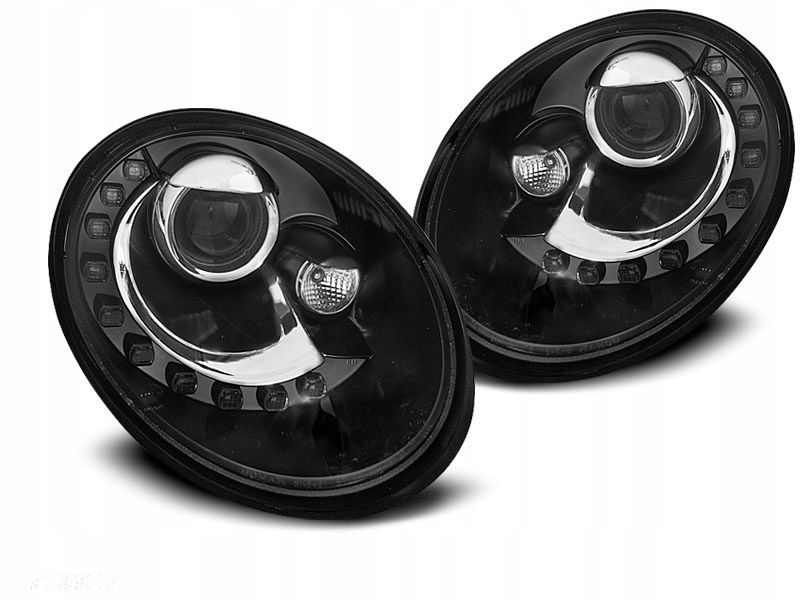 Lampy Reflektory Vw New Beetle 06-12 Led Black - 1