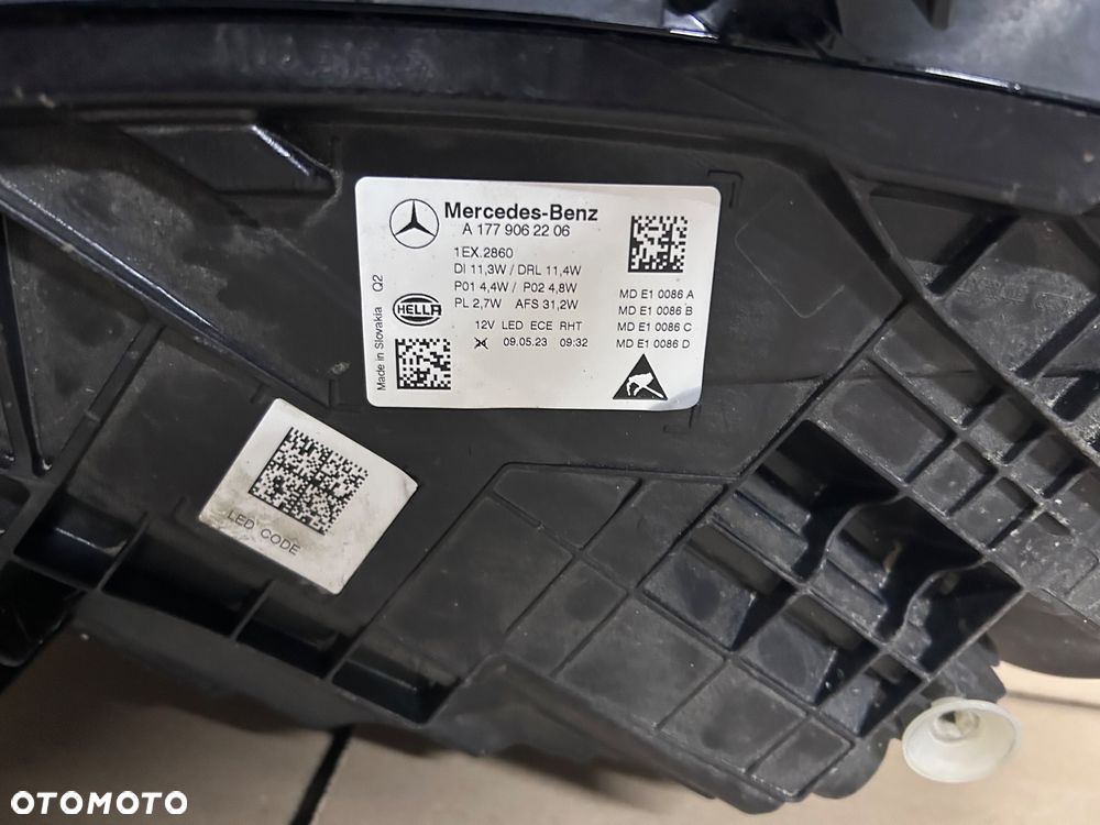 LAMPA LEWA PRAWA MERCEDES A KLASA 177 W177 A177 LIFT LED HIGH PERFORMANCE FULL LED KOMPLET LAMP PRZÓD PRZEDNIE - 6
