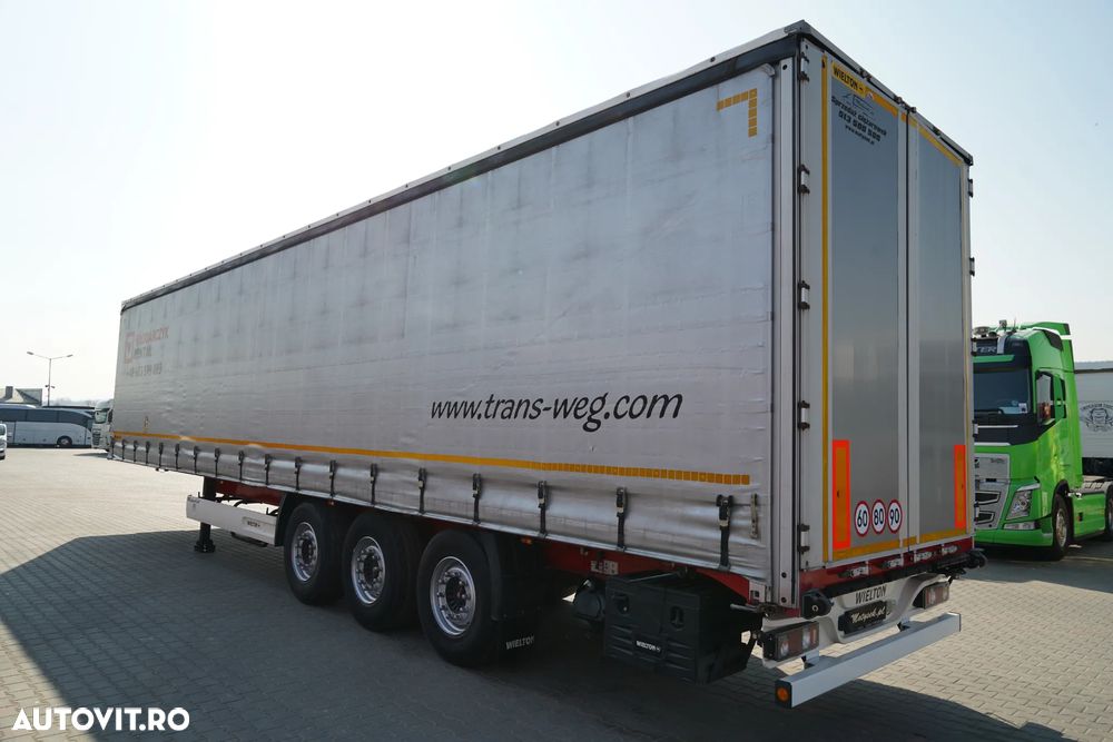 Wielton CORTINĂ STANDARD / REMORCA DIN OȚEL - 9 M / AXĂ RIDICATĂ / SAF / - 3